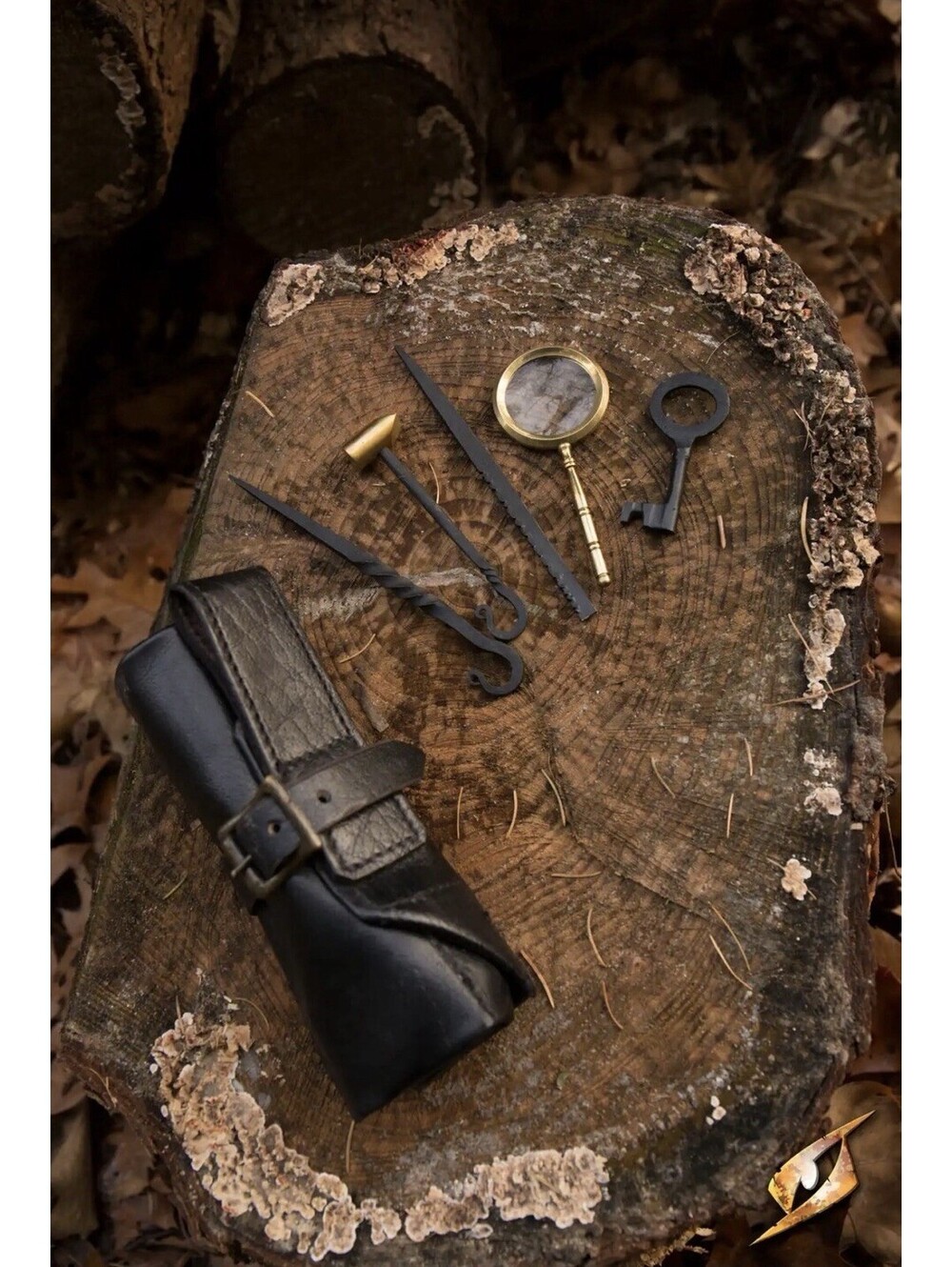 Thieves Leather Tool Kit Renaissance Cosplay Belt Pouch Lockpick Set Halloween